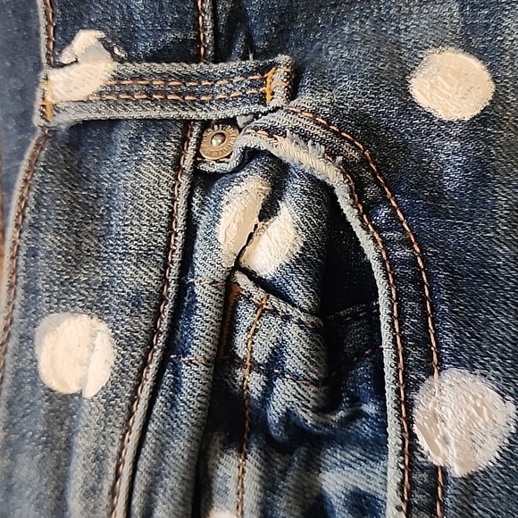 7 For All Mankind Women's Polka Dot Jeans Size 29 - Factory Original Print - Picture 11 of 12